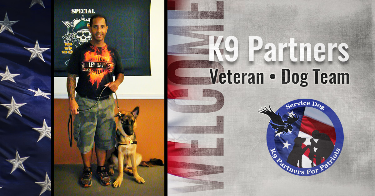 Frankie, U.S. Army Veteran K9 Harley