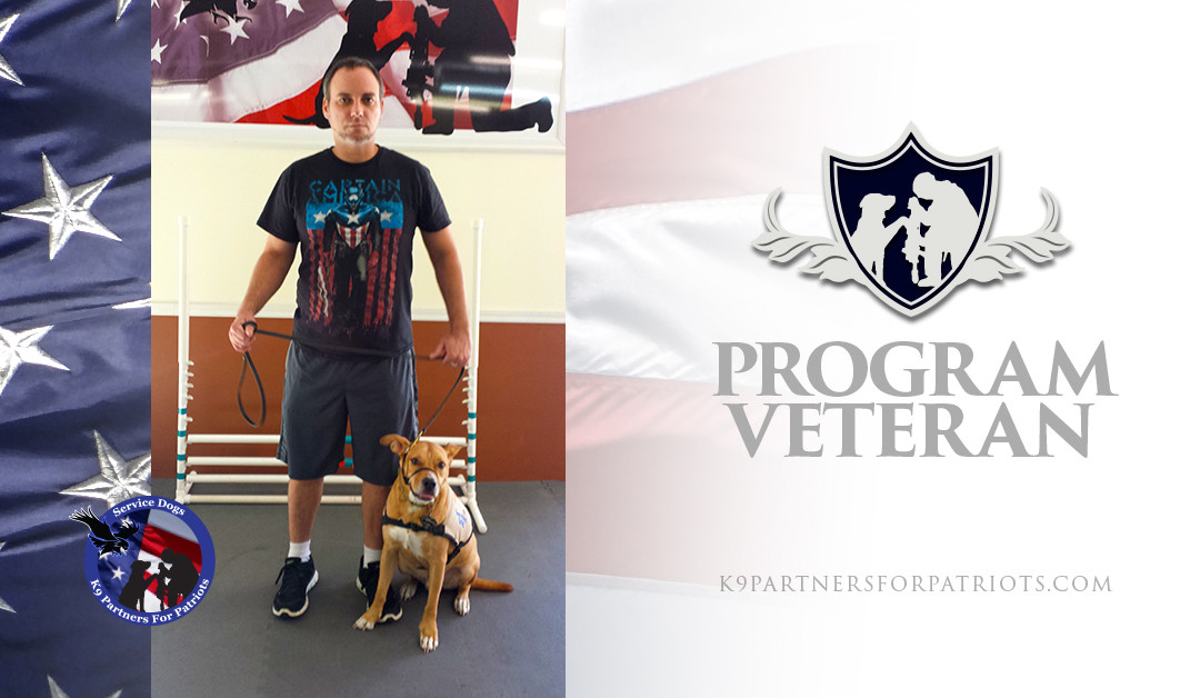 Service Dog Team Bill, U.S. Army Veteran and K9 Murdock