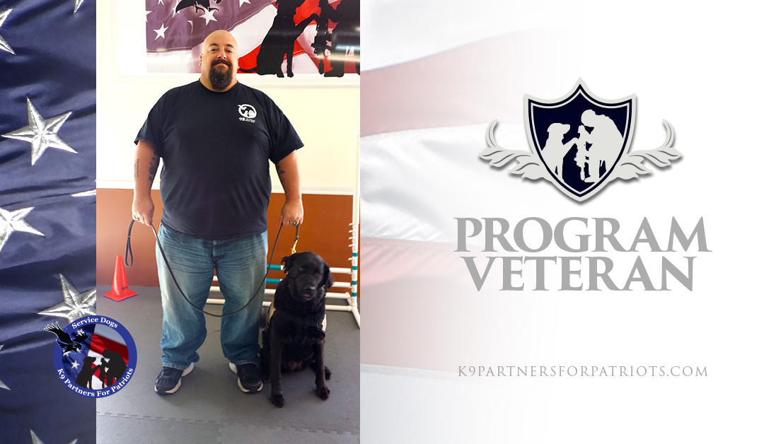 Service Dog Team John, USMC Veteran and K9 Cleo