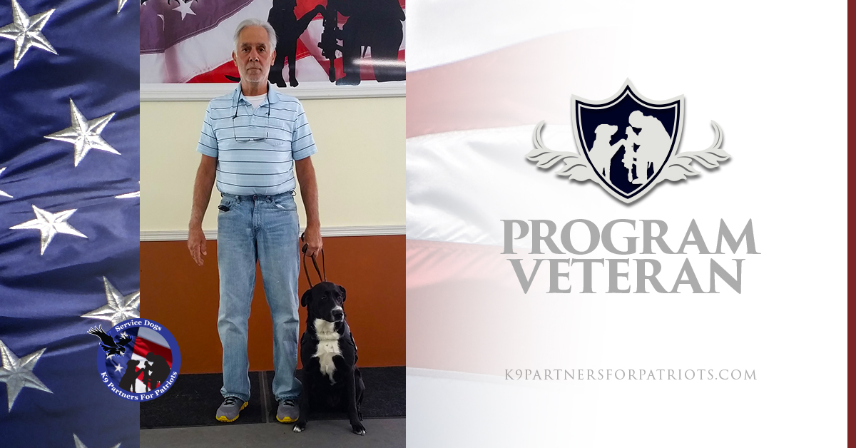 Bill, U.S. Army Veteran and K9 Maddie Service Dog Team