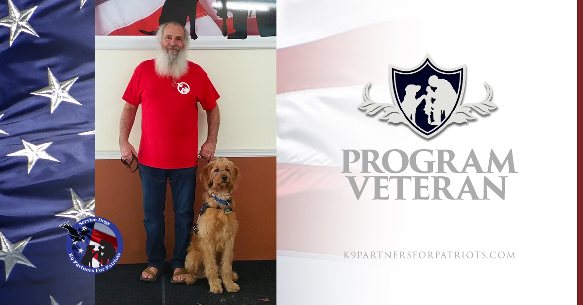 Charles, U.S. Army Veteran and K9 Dudley Service Dog Team