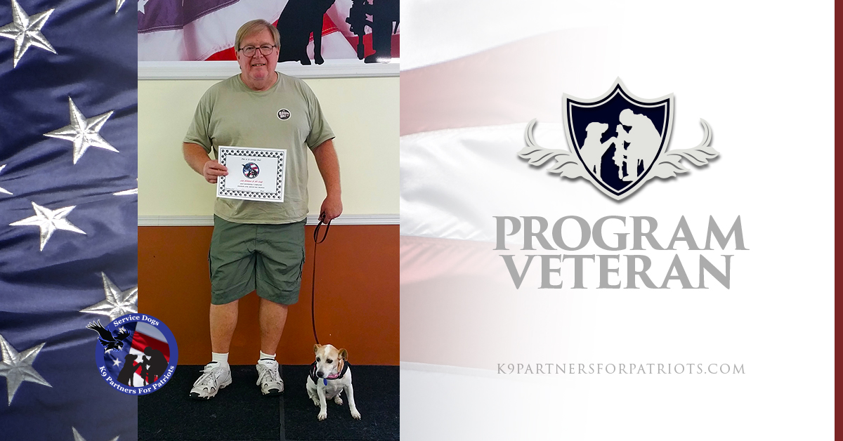 Jim, U.S. Army Veteran and K9 Judy Service Dog Team