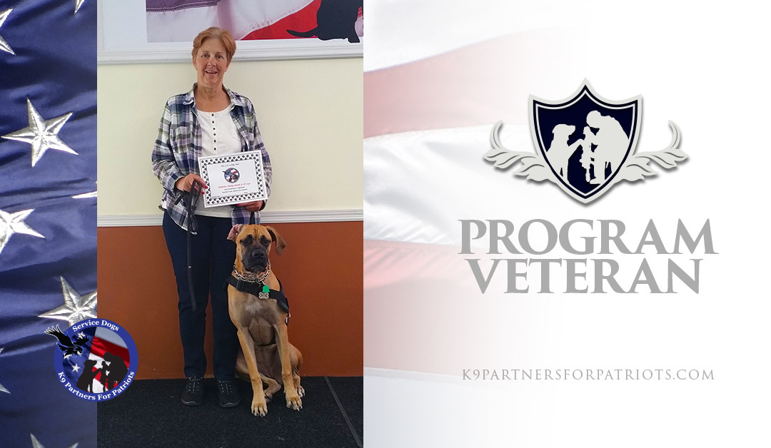 Service Dog Team Kathy, U.S. Army Veteran and K9 Lacy