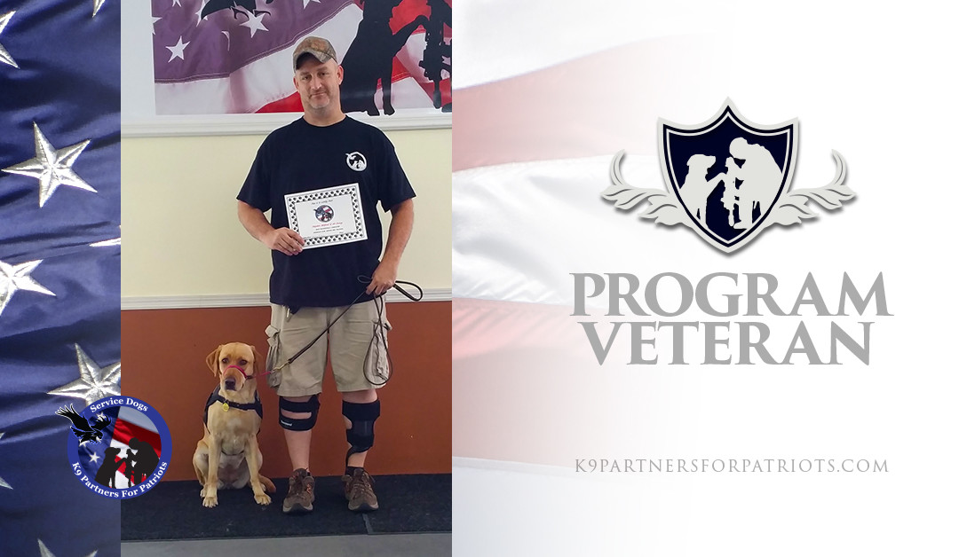 Service Dog Team Stephen, U.S. Army Veteran and K9 Sunny