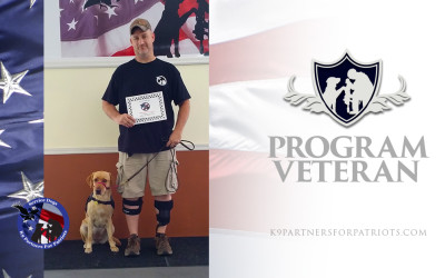 Service Dog Team Stephen, U.S. Army Veteran and K9 Sunny