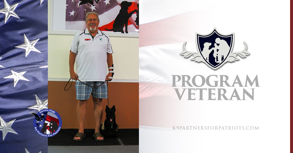 Program Veteran Wilbur and PTSD Service Dog Bell