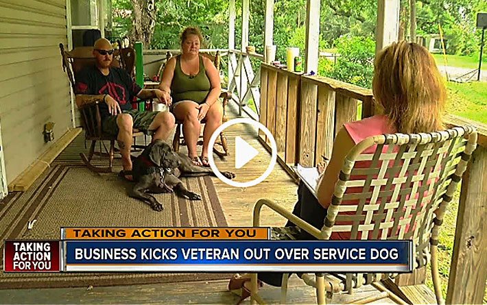 Wounded Warrior Turned Away At Restaurant Over Service Dog