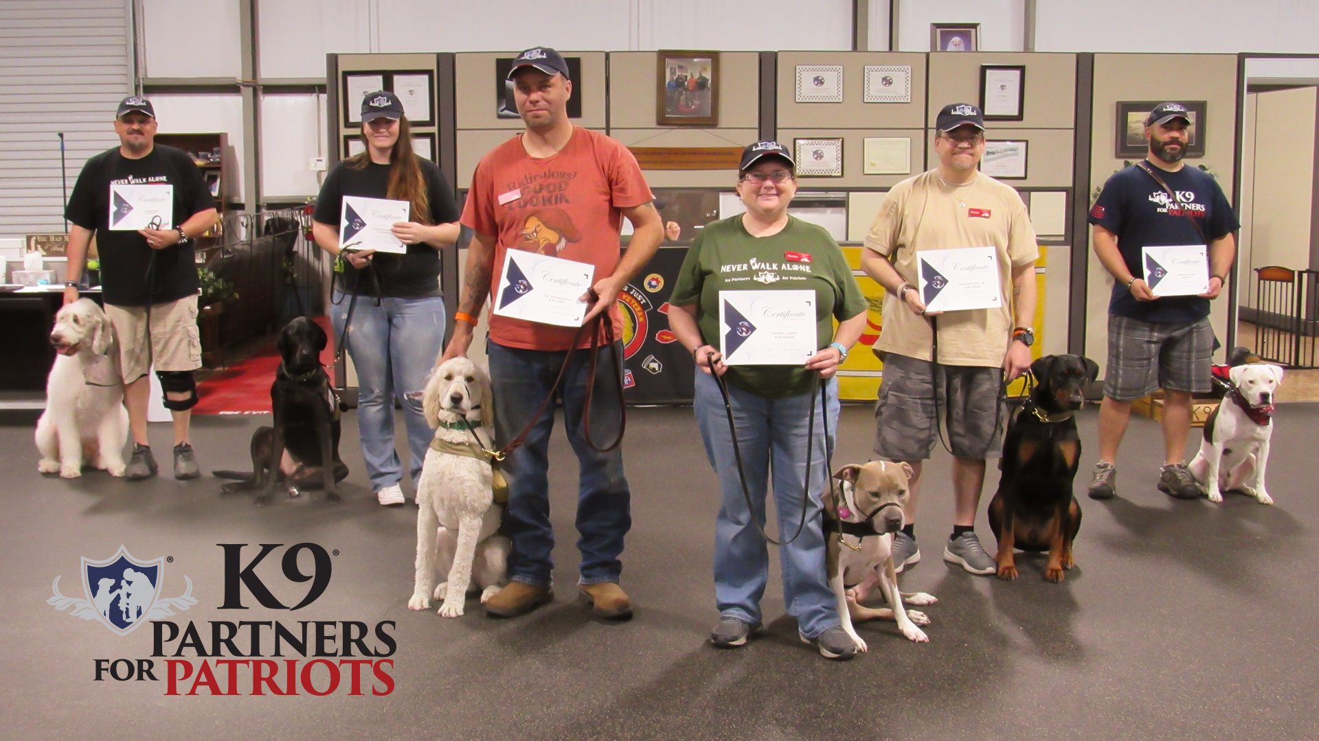 K9 Partners for Patriots Service Dog Team Graduates