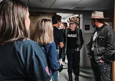 K9 Partners for Patriots Backstage with Willie Nelson