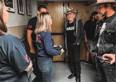 Willie Nelson Backstage K9 Partners for Patriots
