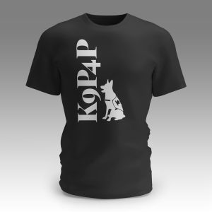 K9P4P Service Dog Black T-Shirt