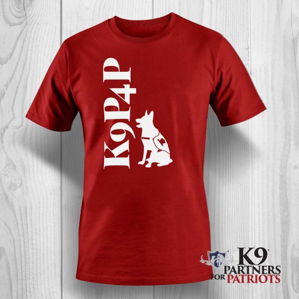 K9P4P Service Dog Red T-Shirt