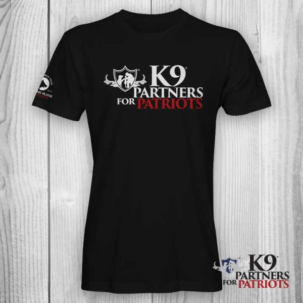 K9 Partners for Patriots Support Tee Black