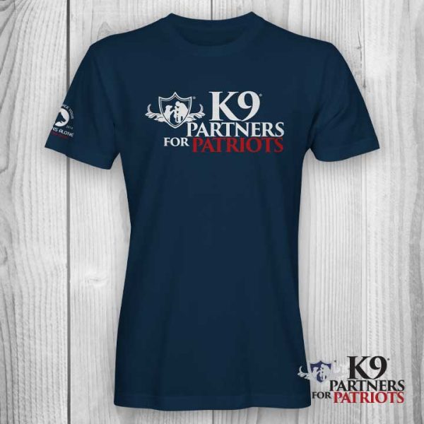 K9 Partners for Patriots Support Tee Navy