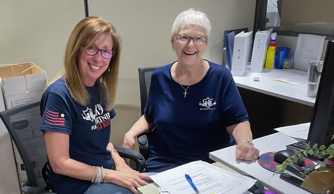 Rhonda and Cindy - Volunteers are the Lifeblood