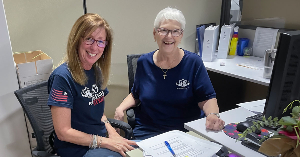 Rhonda and Cindy - Volunteers are the Lifeblood