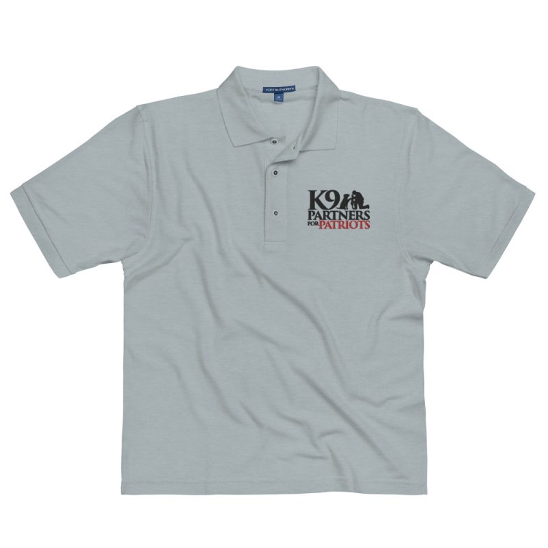 K9 Partners for Patriots Men's Premium Embroidered Polo Light Colors - Image 2