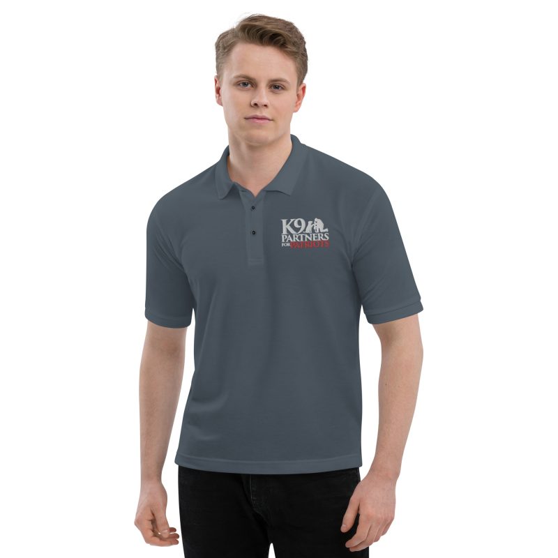 K9 Partners for Patriots Men's Premium Embroidered Polo Dark Colors - Image 5