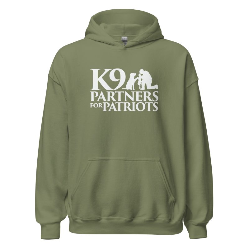 K9 Partners for Patriots Logo Unisex Hoodie - Image 7