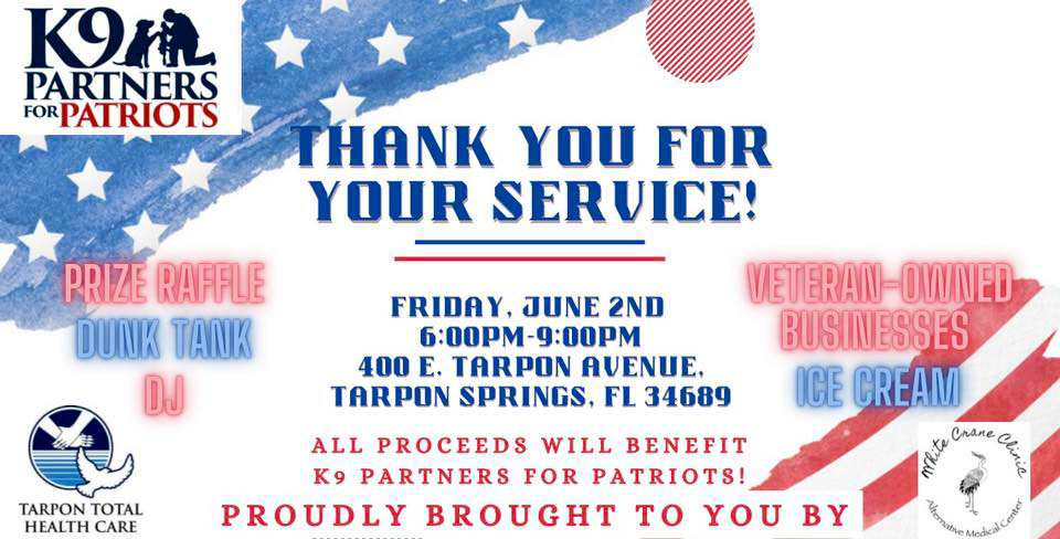 Thank You for Your Service! Community Fundraiser Hosted by Tarpon Total Health Care.