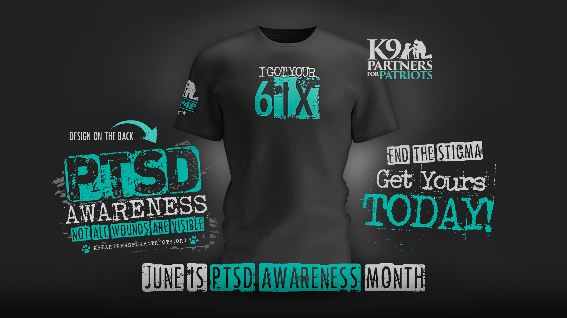 PTSD Awareness T-Shirt I Got Your Six