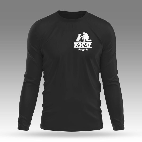 K9P4P Badge Long Sleeve T-Shirt Black