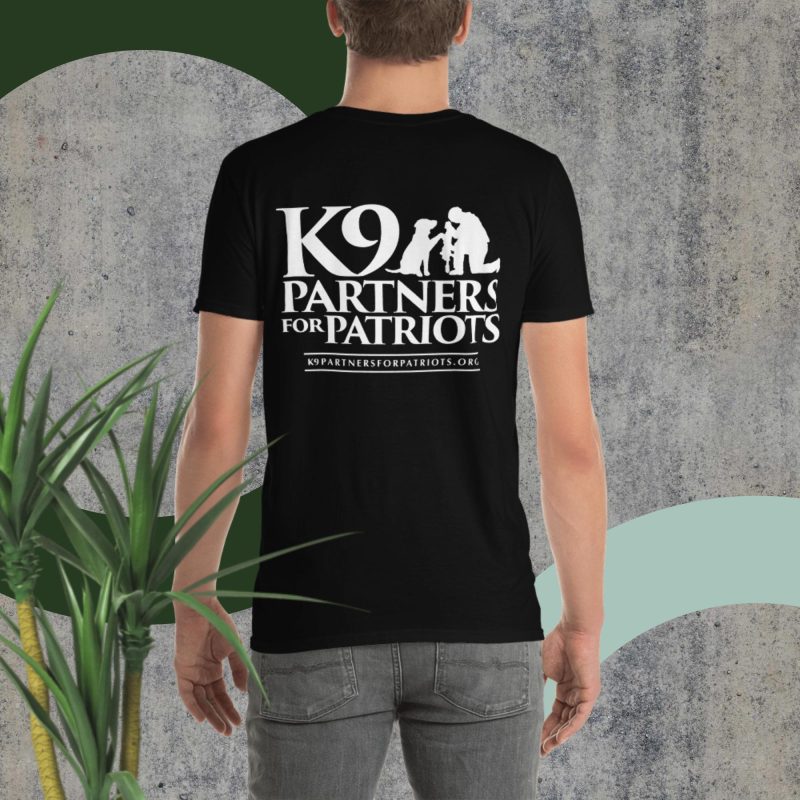 K9 Partners for Patriots Logo and Badge Unisex T-Shirt - Image 5