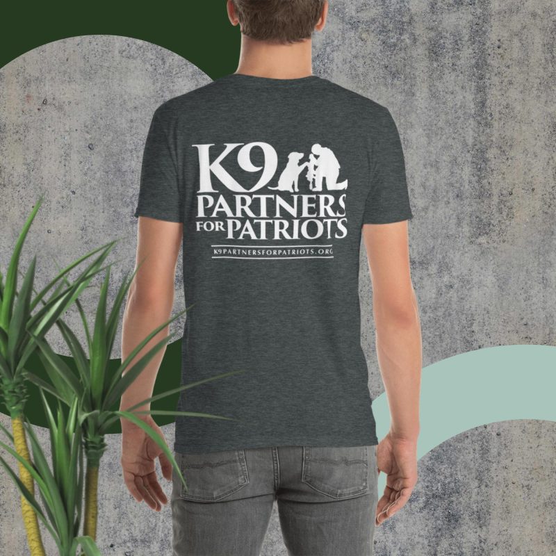 K9 Partners for Patriots Logo and Badge Unisex T-Shirt - Image 7