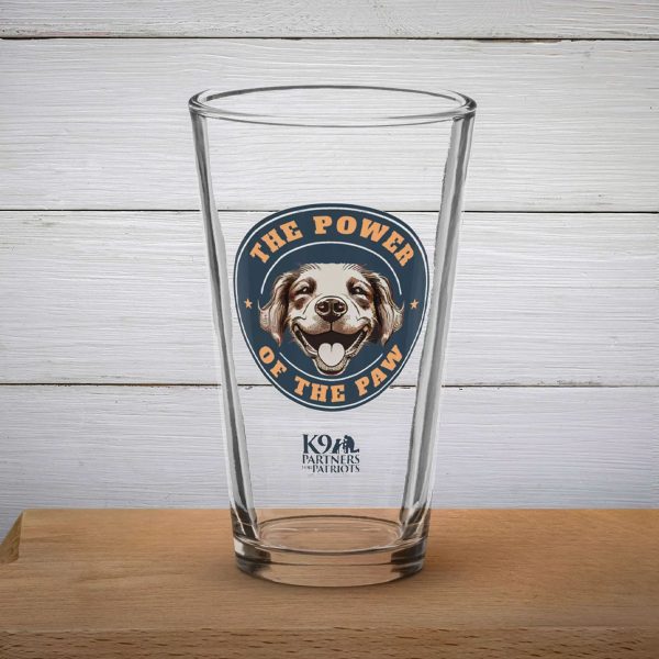 The Power of the Paw Shaker Pint Glass
