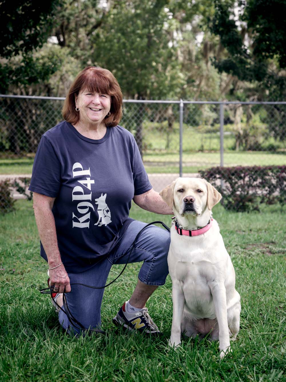 Jeanne White, Certified Dog Trainer and Her Lab Sadie