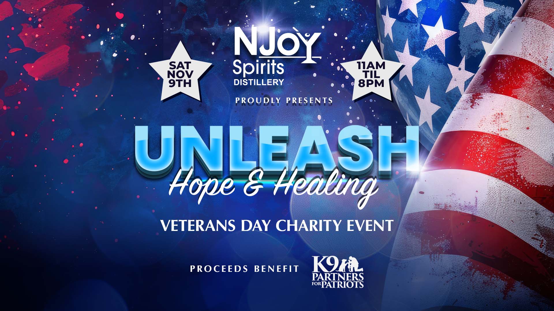 Unleash Hope and Healing Veterans Day Event Fundraiser