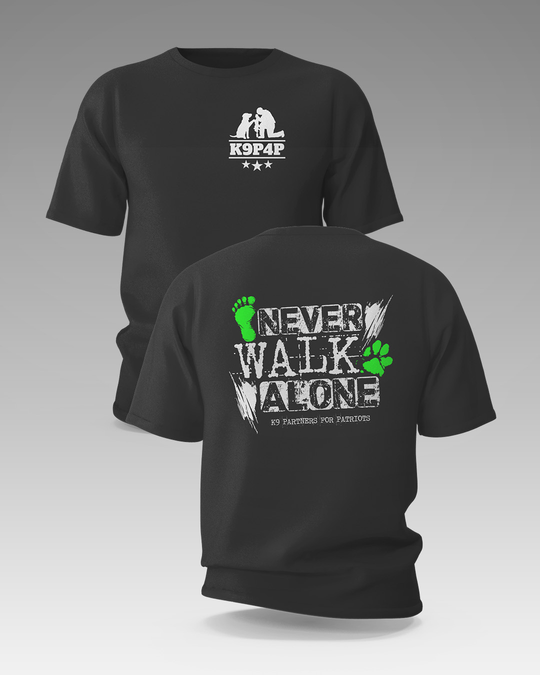 Never Walk Alone Short Sleeve Tee - Front and Back