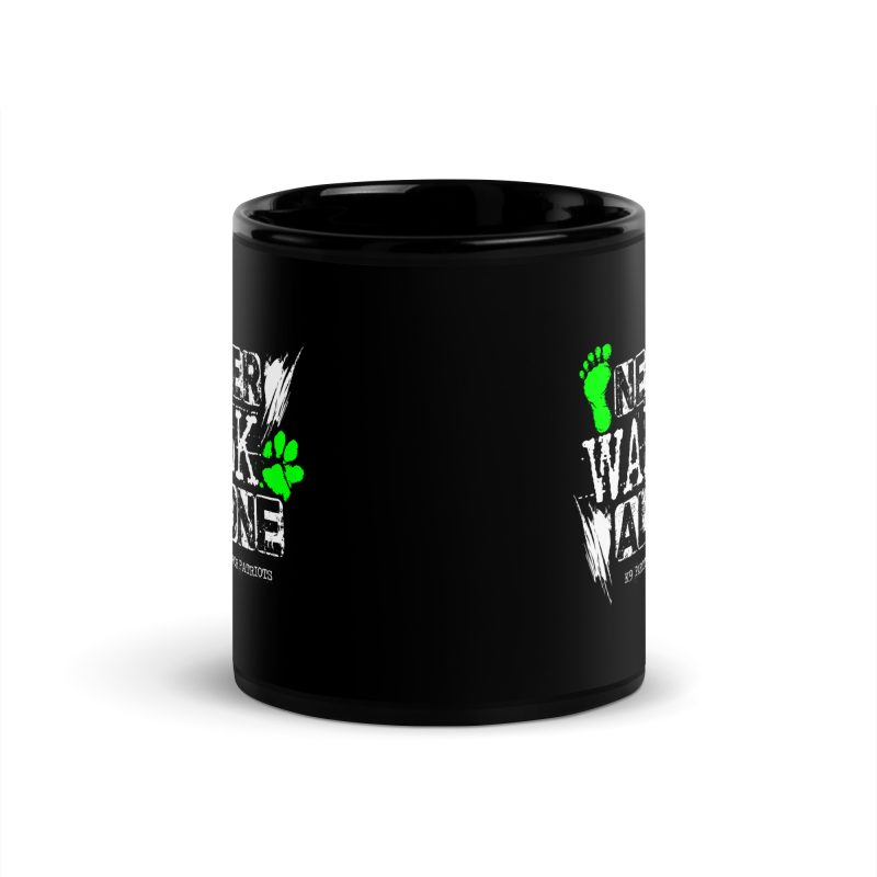 Never Walk Alone Black Mug - Image 4