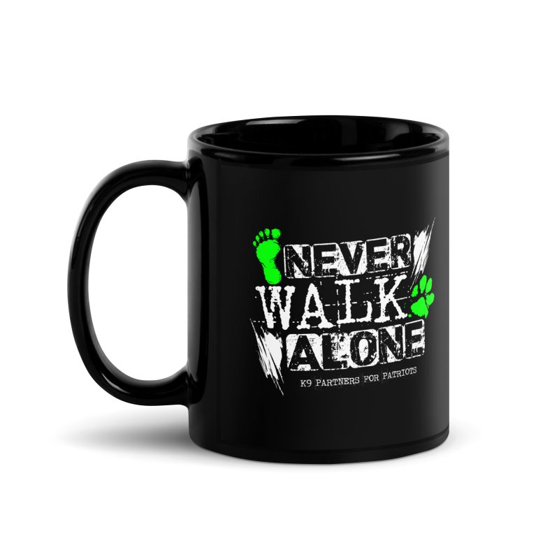 Never Walk Alone Black Mug - Image 3