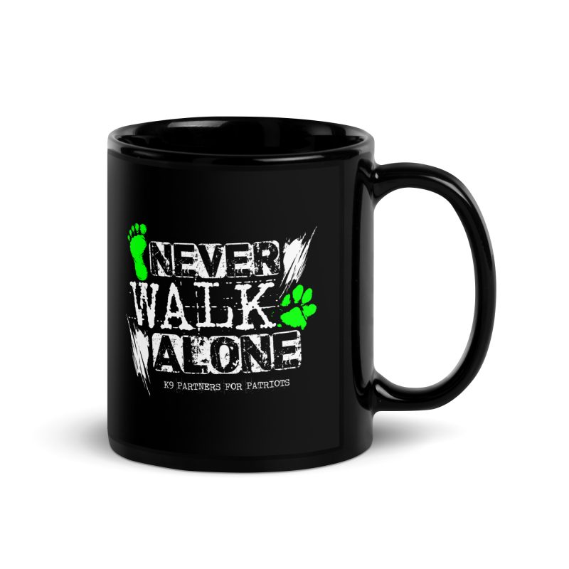 Never Walk Alone Black Mug - Image 2