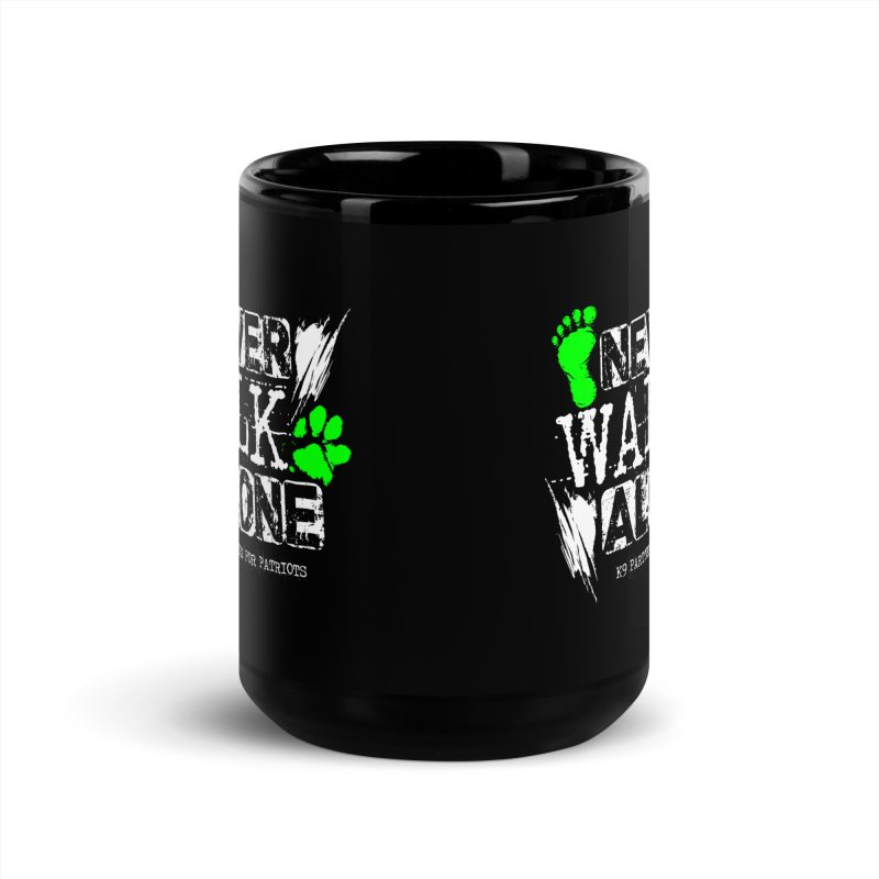 Never Walk Alone Black Mug - Image 7