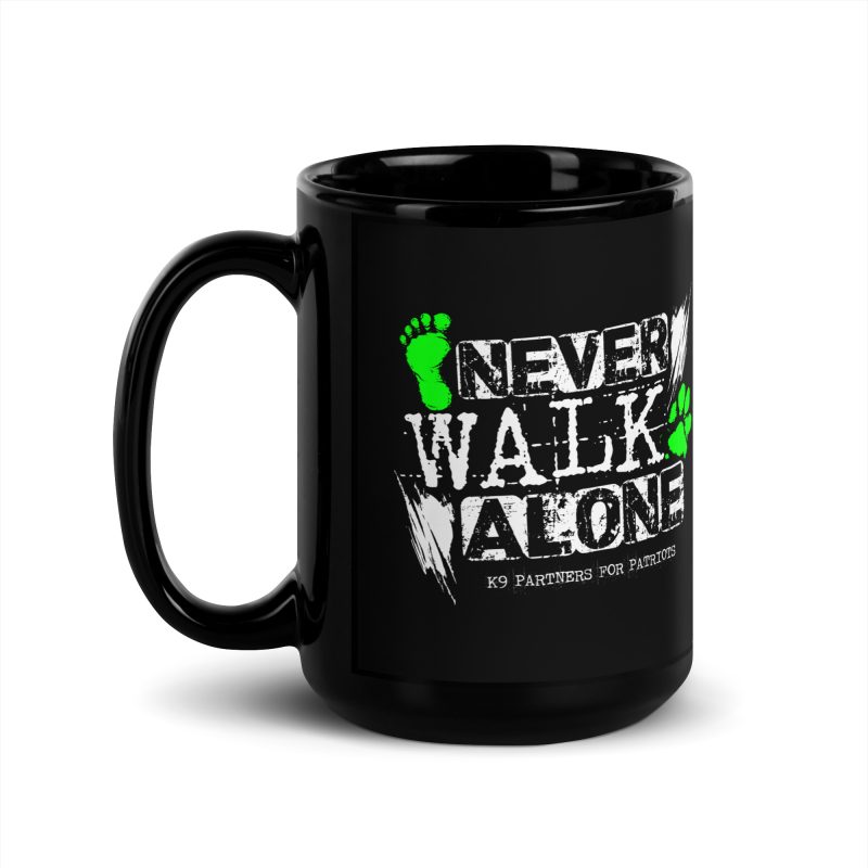 Never Walk Alone Black Mug - Image 5