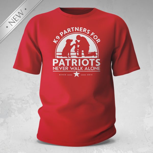 K9 Partners for Patriots - Never Walk Alone T-Shirt