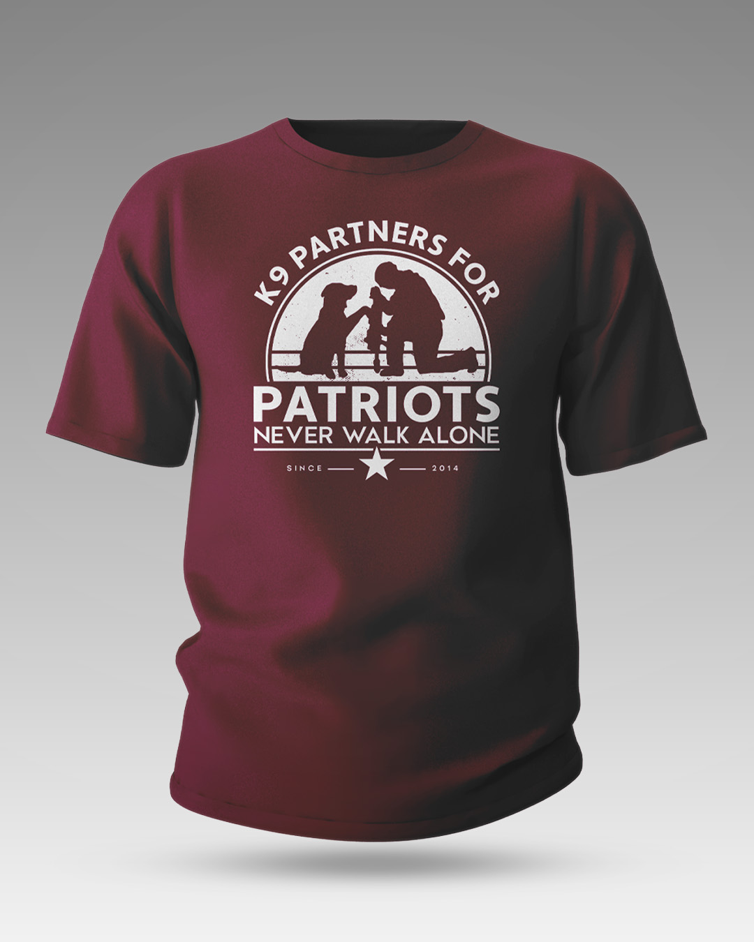 K9 Partners for Patriots Never Walk Alone T-Shirt