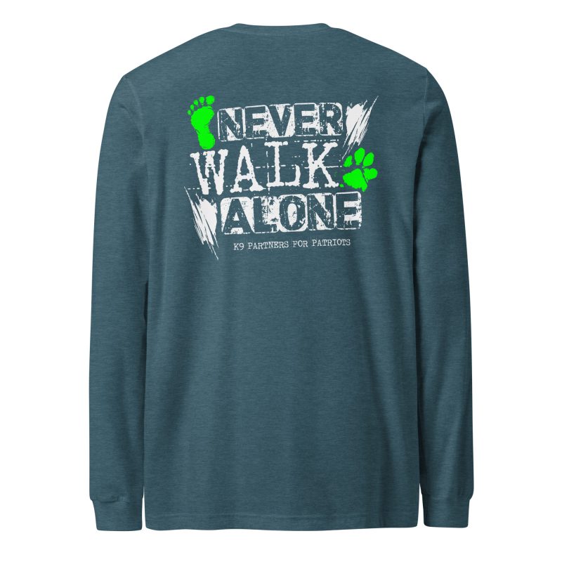 Never Walk Alone Long-Sleeve T-Shirt | K9 Partners for Patriots - Image 10