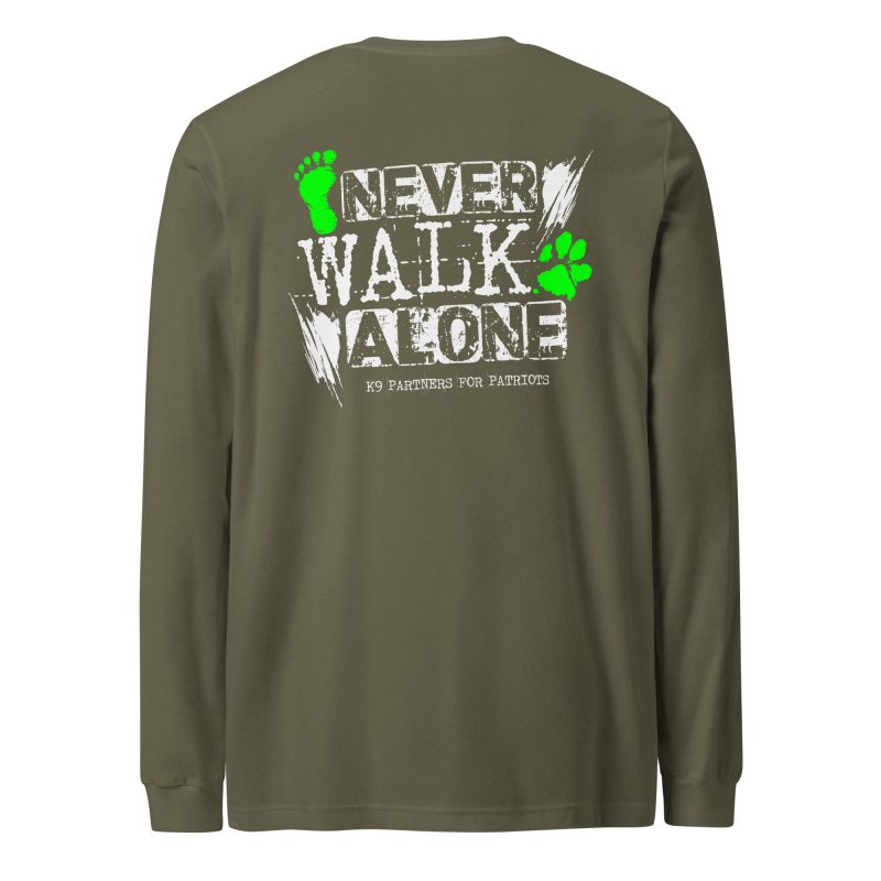 Never Walk Alone Long-Sleeve T-Shirt | K9 Partners for Patriots - Image 12