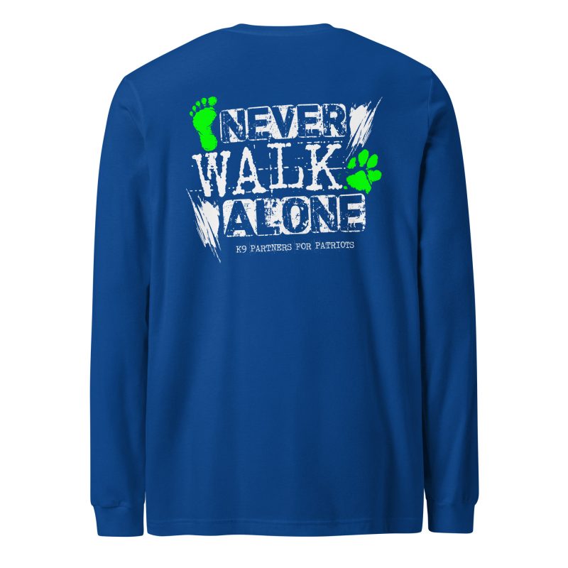 Never Walk Alone Long-Sleeve T-Shirt | K9 Partners for Patriots - Image 8