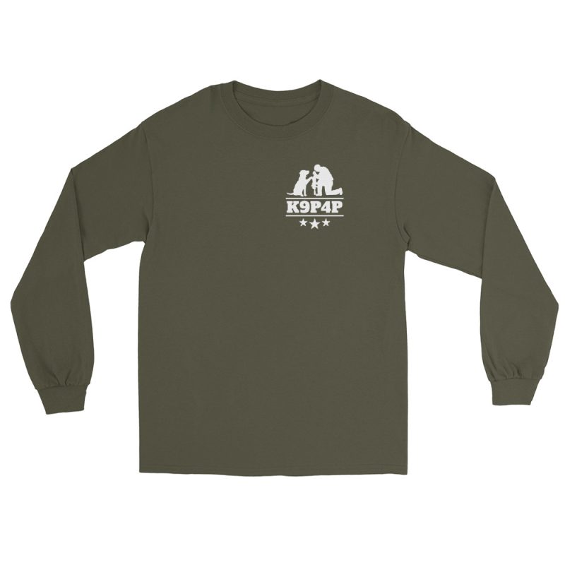 Never Walk Alone Long-Sleeve T-Shirt | K9 Partners for Patriots | S - 4XL - Image 8