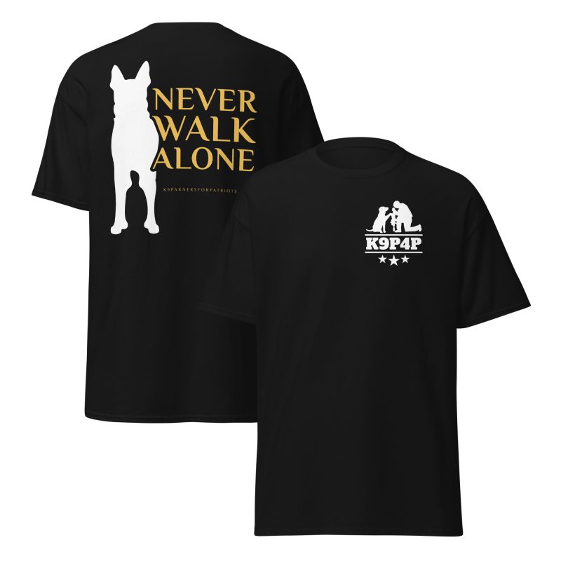 Never Walk Alone T-Shirt K9 Partners for Patriots - Image 2
