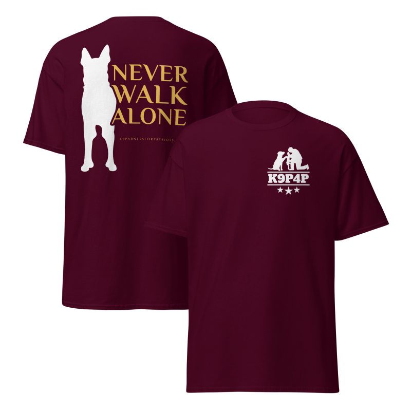 Never Walk Alone T-Shirt K9 Partners for Patriots