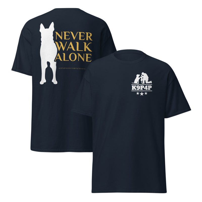 Never Walk Alone T-Shirt K9 Partners for Patriots - Image 3