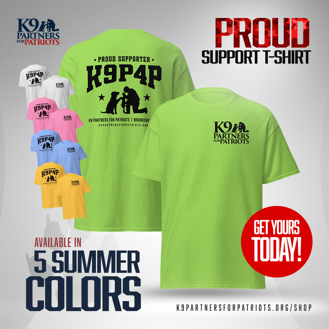 K9P4P Proud Supporter T-Shirt Summer Colors