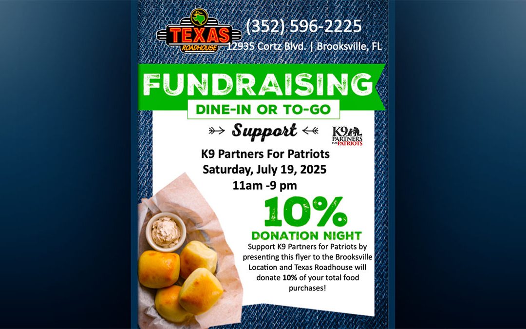 Texas Roadhouse Brooksville 10% Donation Night