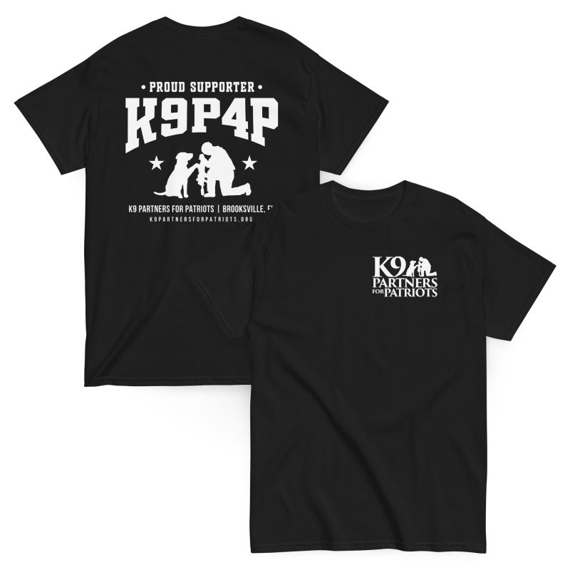 K9P4P Proud Supporter T-Shirt | Support Veterans and Service Dogs - Image 6