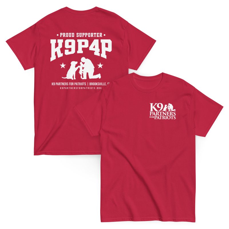 K9P4P Proud Supporter T-Shirt | Support Veterans and Service Dogs - Image 4
